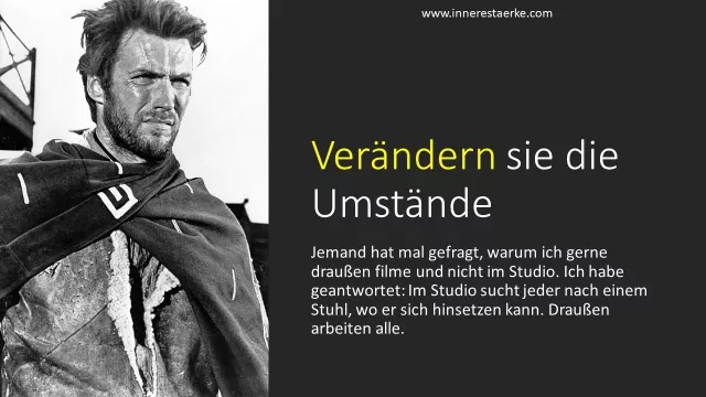 Bild: Verändern sie nicht sich, sondern die Verhältnisse