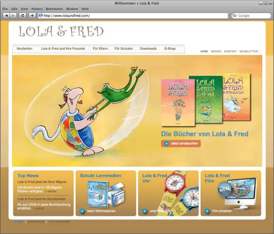 Bild: A-SIGN - Neue Website für Lola & Fred