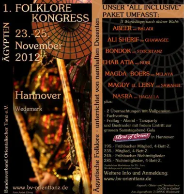 1. Folklore-Kongress des Bundesverbandes Orientalischer Tanz e.V. Bild: 1. Folklore-Kongress des Bundesverbandes Orientalischer Tanz e.V.