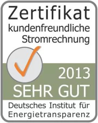 Note „sehr gut“: NaturWatt punktet mit zertifizierter Rechnung Bild: Note „sehr gut“: NaturWatt punktet mit zertifizierter Rechnung