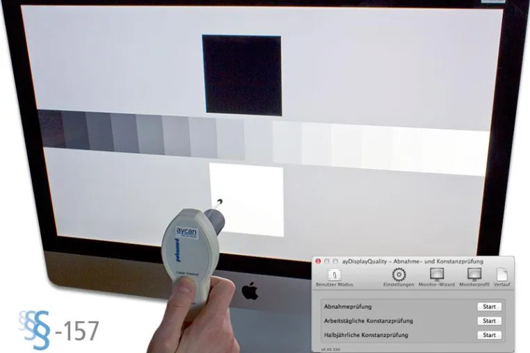 Bild: ayDisplayQuality Software für die neue DIN 6868-157