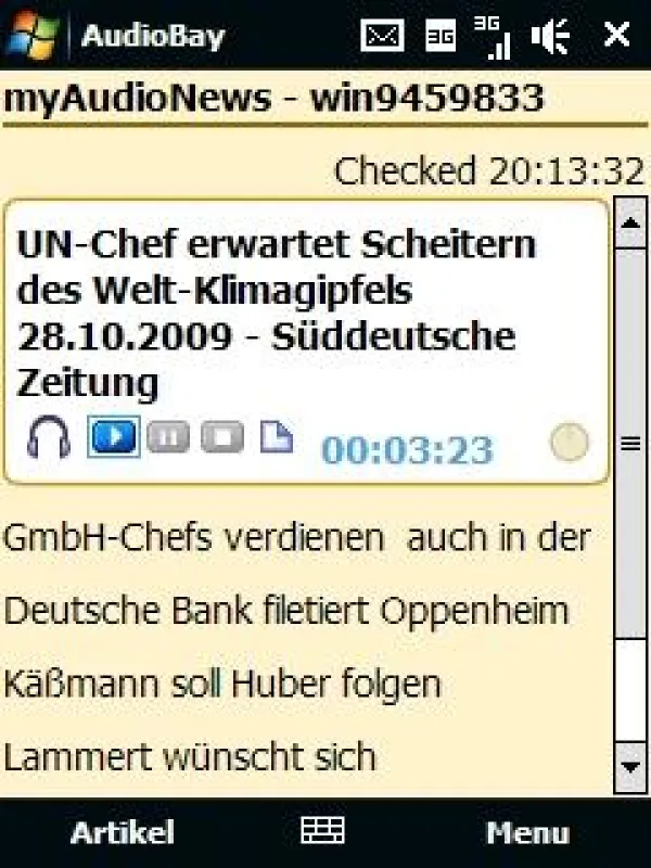 Windows Mobil - Applikation