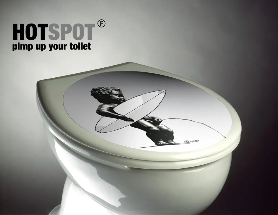 Toiletsticker aus der aktuellen Hotspotserie