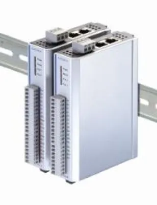 Bild: Ethernet I/O mit eingebautem 2-Port Ethernet Switch für Reihenschaltung in verteilten Datenerfassungssystemen