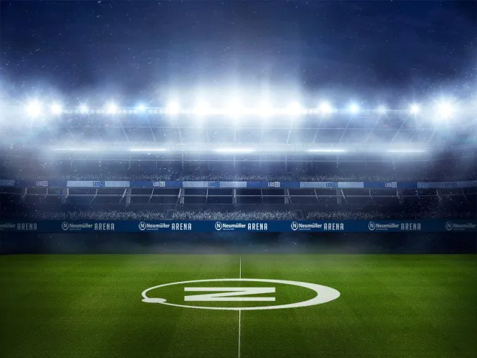 Bild: Perfekte Stadionbeleuchtung mit den neuen LED-Optiken von LEDiL