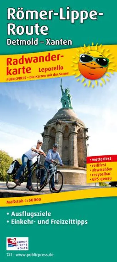 Cover Radwanderkarte Römer-Lippe-Route