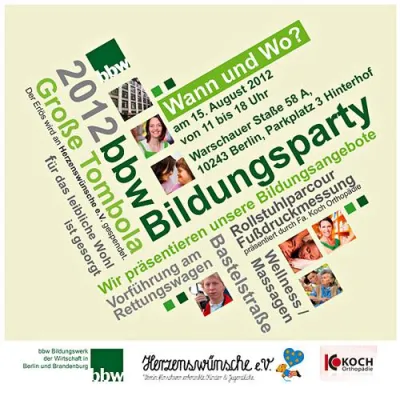 Bild: bbw Bildungsparty 2012 - ein Sommerfest für alle Bildungsinteressenten