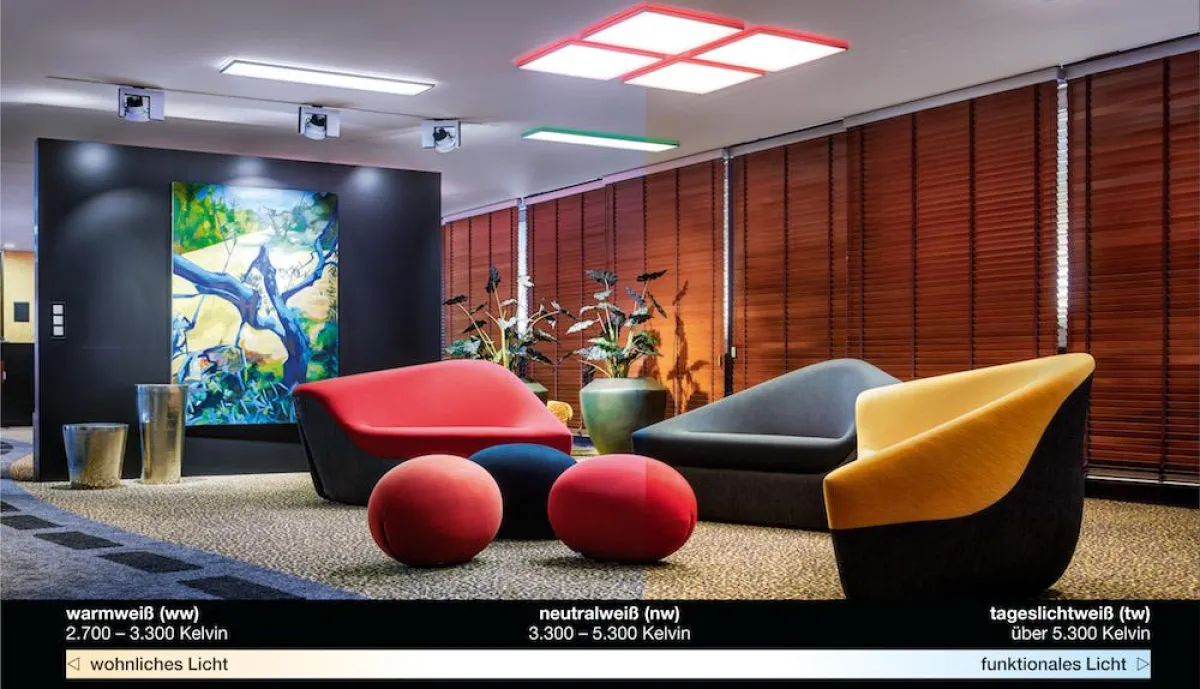 Morgens aktiviert eine Beleuchtung u. a. mit höheren Blauanteilen. (Bild: licht.de)