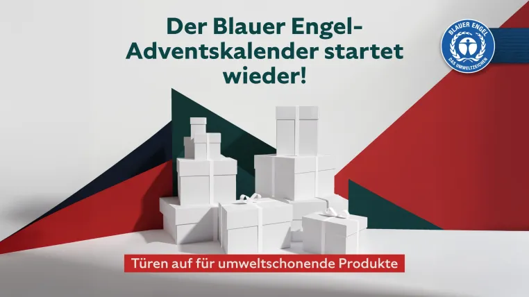 Bild: Der Blaue Engel öffnet 2024 wieder seine virtuellen  Adventskalender-Türchen!