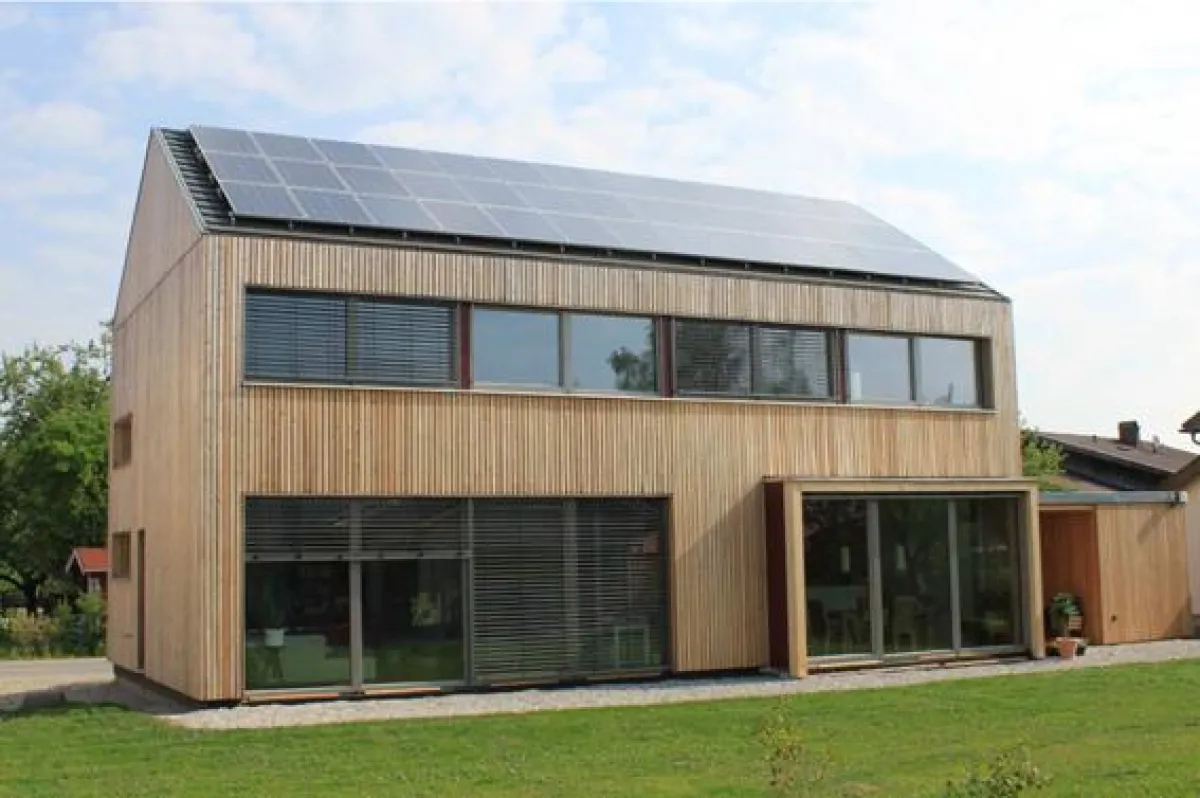 Auch dieses Passivhauses in Leobendorf bei Traunstein kann besichtigt werden. Foto: Passivhauskreis