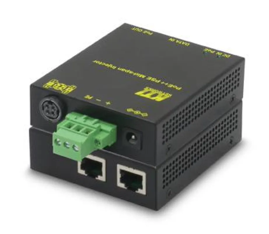 Der PoE-Injektor KPOE-200 von KTI unterstützt das neue High PoE++ mit bis zu 90W.