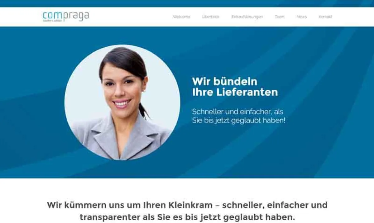 Neue Website von Compraga (Foto: Compraga, frei zur Veröffentlichung)