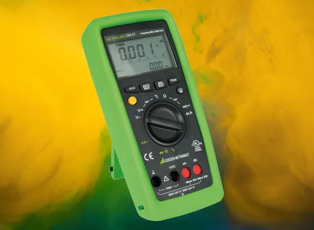 Gossen Metrawatt METRALINE DM41, DM61/DM62: Handheld-Digital-Multimeter für breitbandige Effektivwertmessungen Bild: Gossen Metrawatt METRALINE DM41, DM61/DM62: Handheld-Digital-Multimeter für breitbandige Effektivwertmessungen