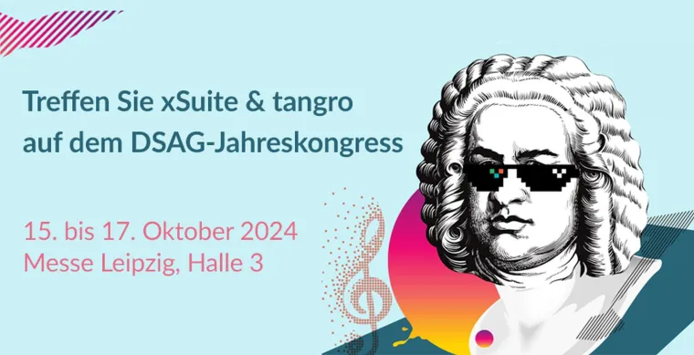 Bild: E-Invoicing, Rechnungsverarbeitung und P2P/O2C sind Themen der xSuite auf dem DSAG-Jahreskongress 2024 