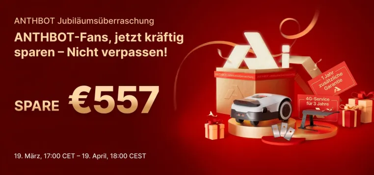 Bild: ANTHBOT Genie offiziell gestartet: Revolution in der KI-gestützten Rasenpflege
