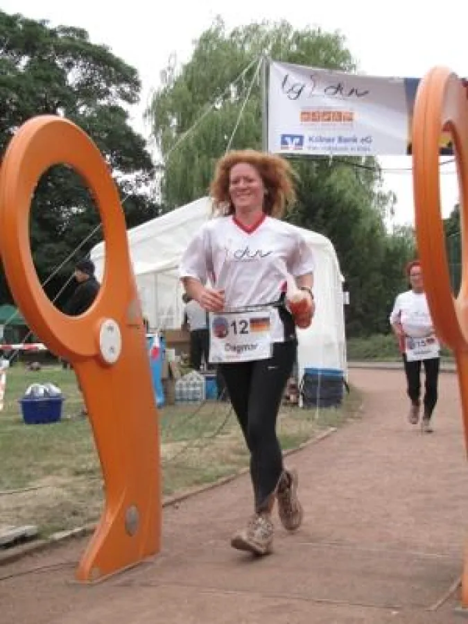 Dagmar Liszewitz absolvierte vor dem Lauf bei leistungsdiagnostik.de den aeroscan.