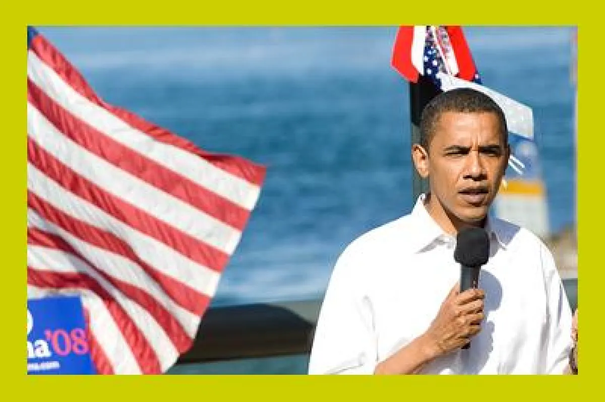 Barack Obama besucht Airbase Berlin-Tempelhof.