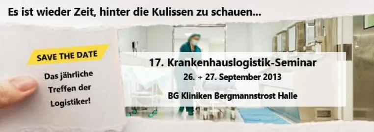 Bild: 17. Krankenhauslogistik-Seminar am 26. + 27. September 2013