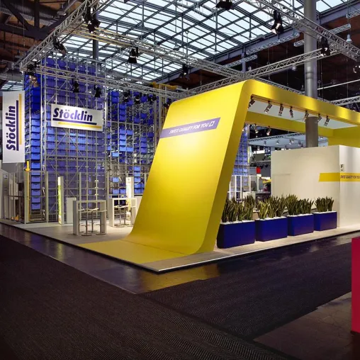 Bild: Stöcklin und MIKS Konzepte haben den Bogen raus - Dynamischer Auftritt auf der CeMAT 2011