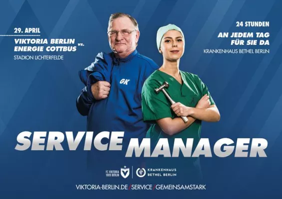 Bild: Gemeinsam stark! Diakonische Klinik und Fußball-Regionalligist begeistern für Ehrenamt und Klinikjob