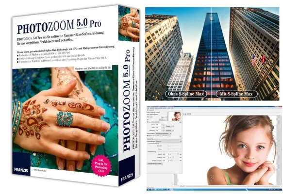 Bild: Neues PhotoZoom 5 Pro von Franzis für verlustfreie Bildskalierung für Web und Print