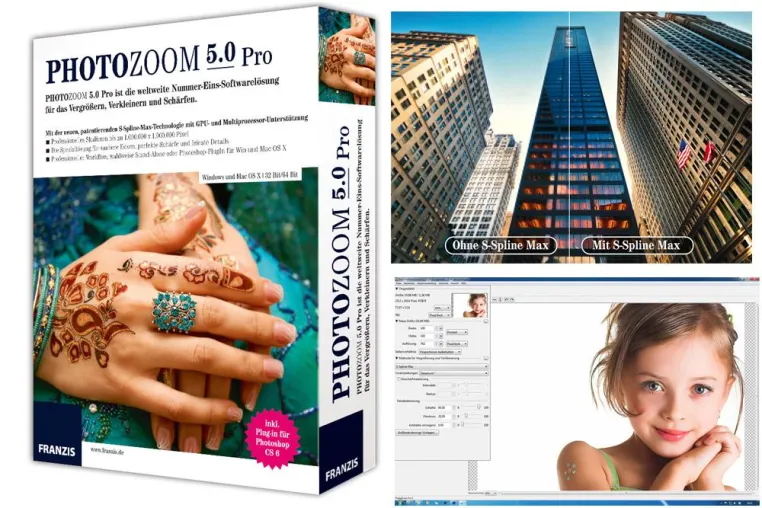 Neues PhotoZoom 5 Pro von Franzis für verlustfreie Bildskalierung für Web und Print Bild: Neues PhotoZoom 5 Pro von Franzis für verlustfreie Bildskalierung für Web und Print