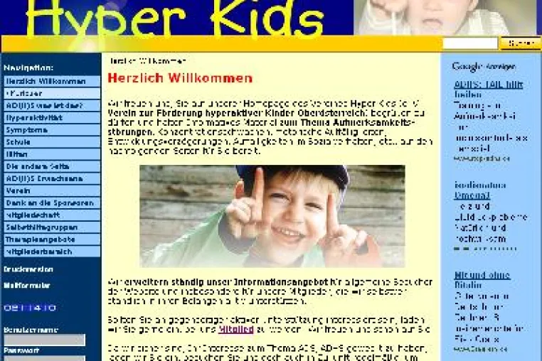 Bild: Erfolgreicher österreichischer Verein für hyperaktive Kinder mit ADHS setzt auf Neuauflage im Internet