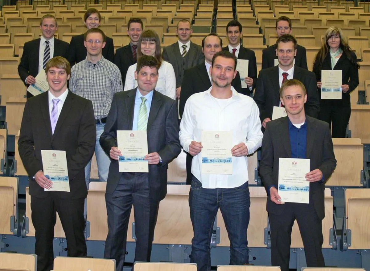 Die besten Absolventen der Fachhochschule Brandenburg im Jahr 2010
