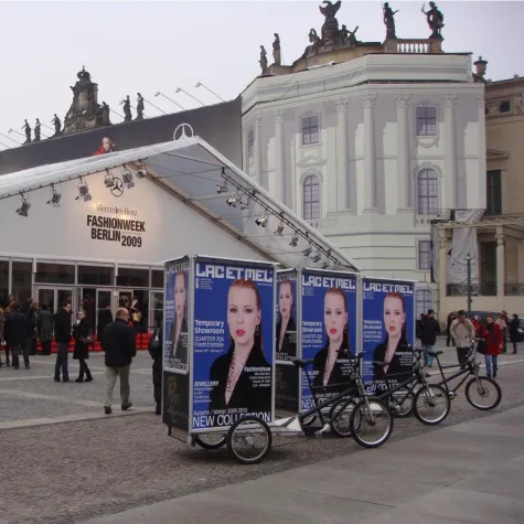 Bild: Mobile Außenwerbung mit den einzigartigen Ambientmedien von Poster4City