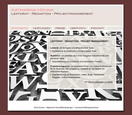 Bild: Fachlektorin aus Berlin-Prenzlauer Berg mit neuer Website