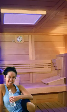 Bild: Sauna Pfosten-Riegeltechnik im neuen Design