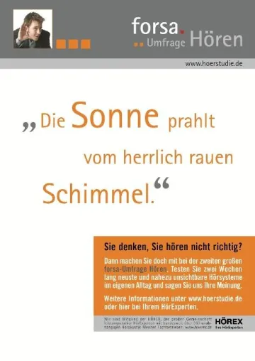 Bild: Große forsa-Umfrage Hören mit breiter Resonanz
