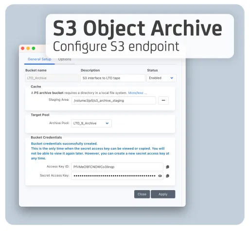 Bild: Archiware veröffentlicht P5 Datenmanagement Software Version 7.2 mit S3 Object Archive