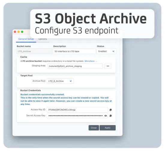 Bild: Archiware veröffentlicht P5 Datenmanagement Software Version 7.2 mit S3 Object Archive