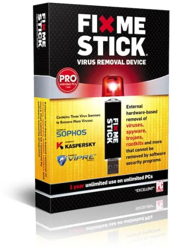 Bild: Mit 3 Anti-Viren-Programmen auf bootfähigem USB-Stick beseitigt der FixMeStick PRO Malware zuverlässig