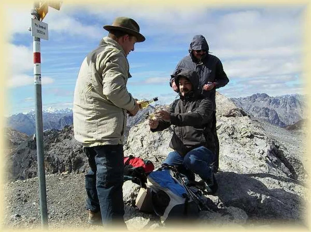 Whiskytasting auf dem Piz Umbrail (3033m)