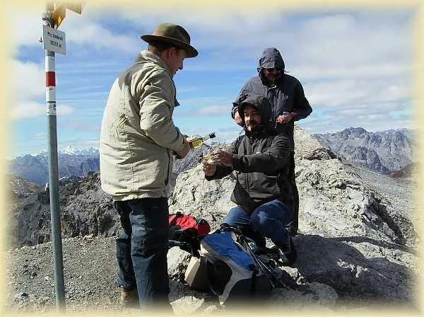 Bild: Zweites Whisky Tasting auf dem Piz Umbrail (3033m)