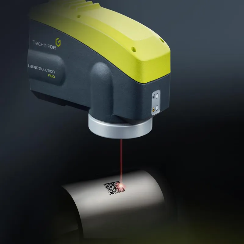 Datamatrix markieren mit Lasermarkiersystem TF50 von Gravotech
