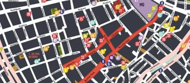 Bild: CITY SPOTS, redaktioneller Stadtplan für Wien