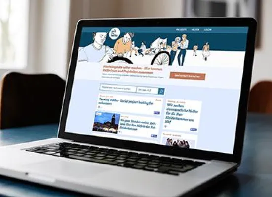 Es ist Zeit zu helfen: Die Online Plattform zeitzuhelfen.de vernetzt Ehrenamtliche mit Flüchtlingsprojekten Bild: Es ist Zeit zu helfen: Die Online Plattform zeitzuhelfen.de vernetzt Ehrenamtliche mit Flüchtlingsprojekten