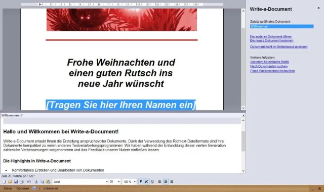 Bild: Schreibprogramm "Write-a-Document" erschienen