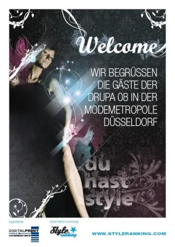 Bild: Aktion - Wie styleranking die Gäste der Druckmesse drupa begrüßt