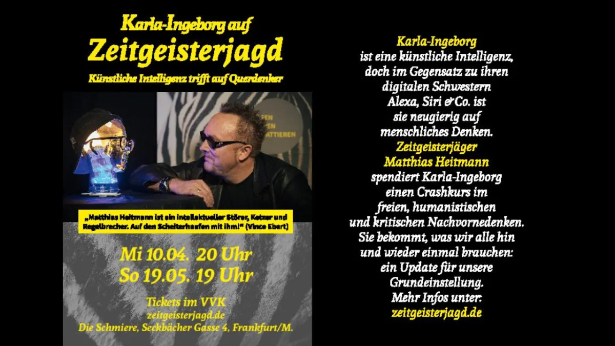 KI trifft auf Querdenker: Karla-Ingeborg Auge in Auge mit Matthias Heitmann