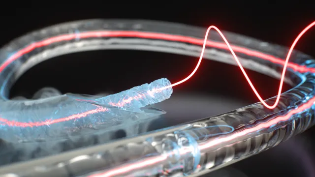 Extrem kalt und hocheffizient: Wissenschaftler*innen präsentieren neue Lichtfaser Bild: Extrem kalt und hocheffizient: Wissenschaftler*innen präsentieren neue Lichtfaser