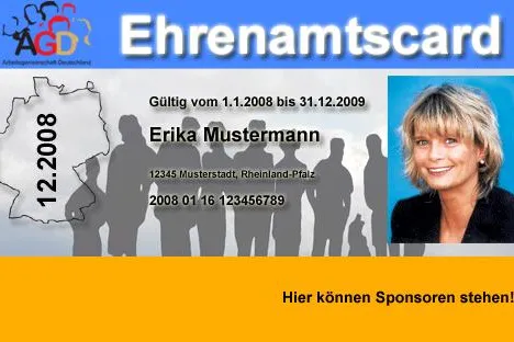Bild: Ehrenamtscard nun auch als Werbefläche für Unternehmen