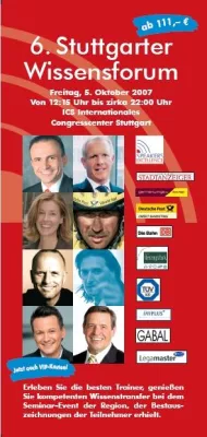 6. Stuttgarter Wissensforum Bild: 6. Stuttgarter Wissensforum