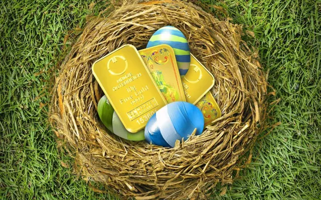 Bild: Neu im Osternest: Goldbarren für Kinder