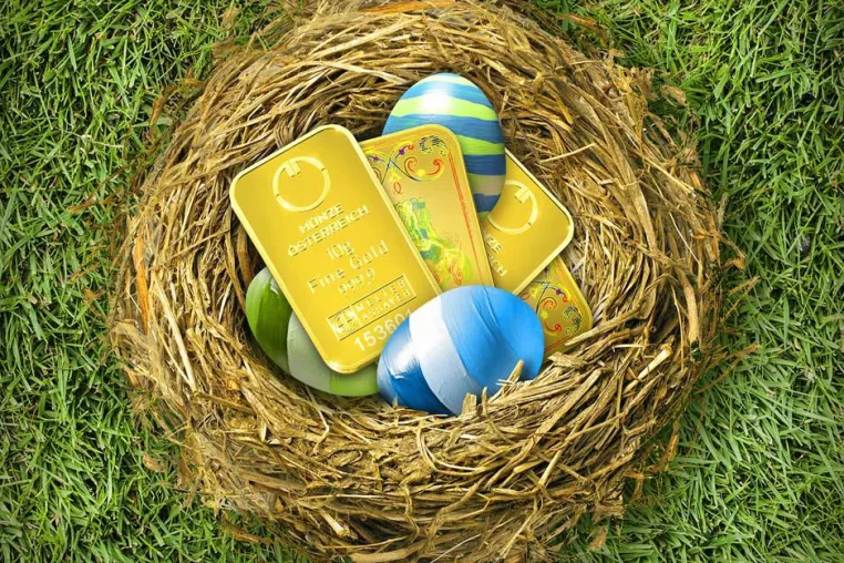 Bild: Neu im Osternest: Goldbarren für Kinder
