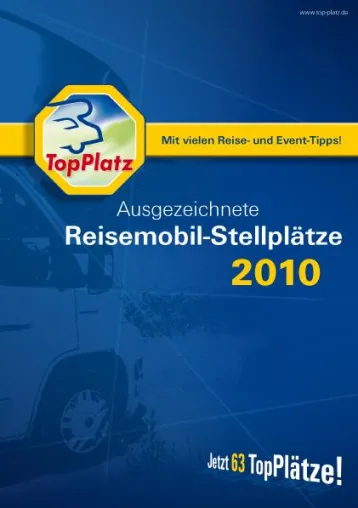 Bild: Neue TopPlatz-Broschüre erschienen / 63 Wohnmobil-Stellplätze auf einen Blick