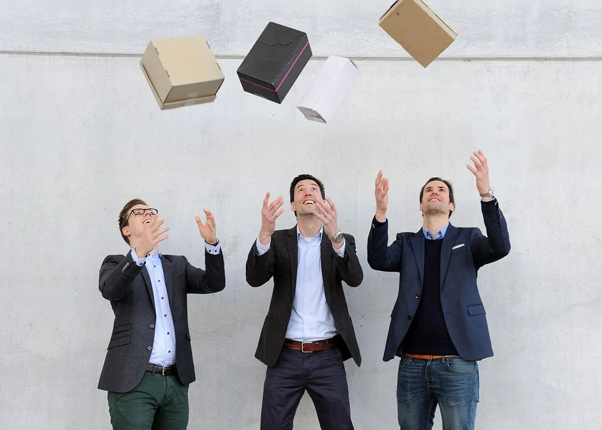 parcelLab Gründer (von links): Julian Krenge, Tobias Buxhoidt, Anton Eder | (c) parcelLab parcelLab